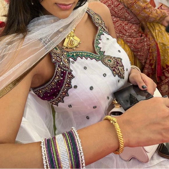 This is Indian outfit two peace, top and bottom. Perfect for wedding party. - Picture 2 of 3